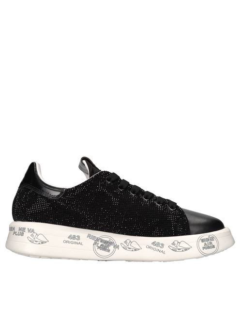 Sneakers in pelle tessuto e strass PREMIATA | BELLE VAR7813